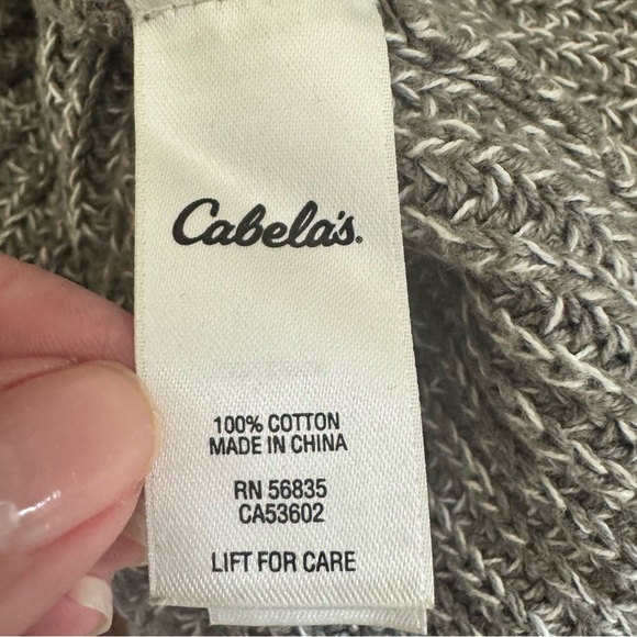 Cabela’s Heavy Weight Cotton V Neck Sweater - Picture 6 of 7